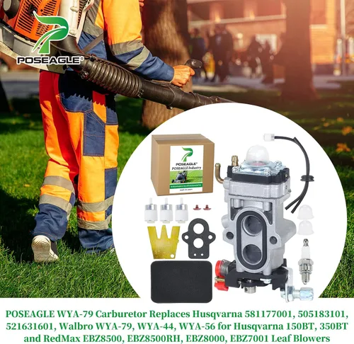 Miniatura 2 de WYA-79 Carburador Reemplaza Husqvarna 502845001, 581177001, 505183101, Walbro WYA-79, WYA-44, WYA-56 para Husqvarna 150BT, 350BT y RedMax EBZ8500