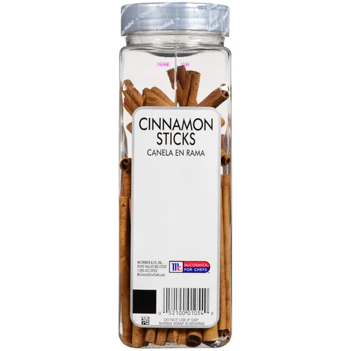 Miniatura 5 de McCormick Culinary Palitos de canela, 8 onzas, un recipiente de 8 onzas de palitos de canela enteros perfectos para bebidas calientes, vino caliente
