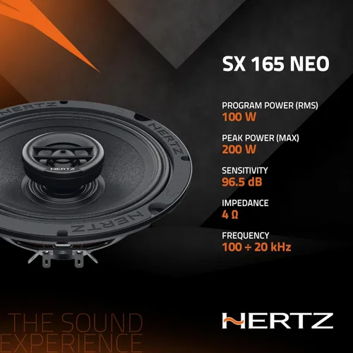 Miniatura 5 de HERTZ SPL Show Series SX-165-NEO 6.5" Altavoces coaxiales SPL bidireccionales con imanes Neo e impermeabilización UV