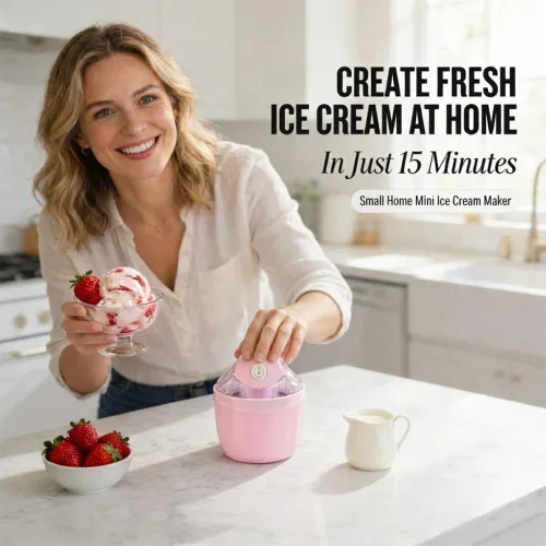 Miniatura 2 de Pequeña máquina para hacer helados, hace una sola porción de gelato, yogur congelado, sorbete y más postres de bricolaje con un solo toque en solo