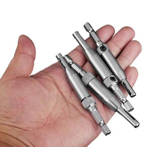 Miniatura 7 de AFUNTA Juego de 8 brocas centrales con punzón central automático, bisagra autocentrante, perforadora de agujero de núcleo, herramientas