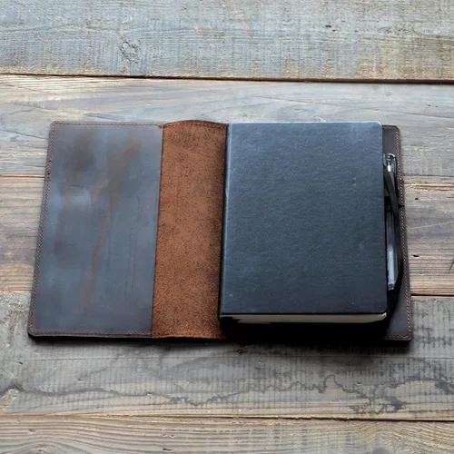 Miniatura 2 de Moleskine - Funda para cuaderno de piel auténtica personalizada, tapa dura clásica, grande, 5 x 8.25 pulgadas, A5, XL XXL Cahier recargable diario