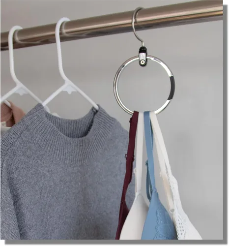Miniatura 15 de ROLLY HANGER Perchas multiusos para armario, colgador de corbata y cinturón para armario, gran organizador de cinturón que ahorra espacio