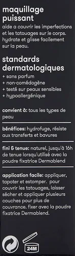Miniatura 8 de Dermablend Quick-Fix - Base de maquillaje para cuerpo con cobertura total, corrector corporal resistente al agua para imperfecciones y tatuajes