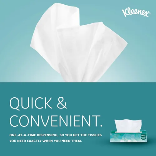 Miniatura 7 de Kleenex - Cubo de pañuelos faciales profesionales para negocios, cajas de pañuelos planos