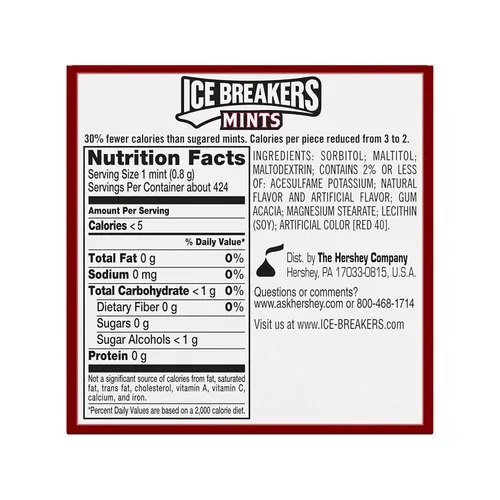 Miniatura 2 de Ice Breakers, latas de mentas sin azúcar con sabor a canela, 1.5 oz (8 unidades)