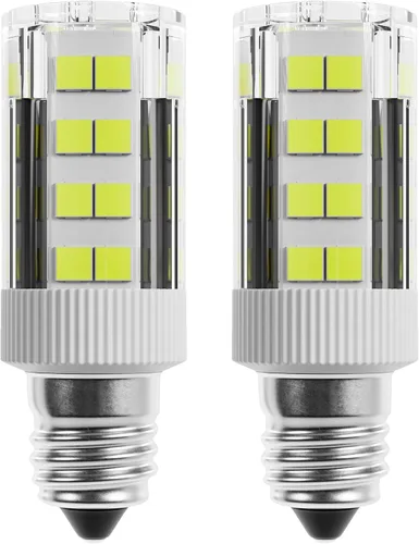 Miniatura 10 de BlueStars WE05X20431 Bombilla LED para tambor de secadora 3.5W 120V E12 Base de candelabro 3000K blanco cálido - Para GE Whirlpool Kenmore