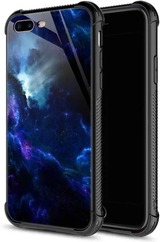 Miniatura 15 de Carcasa para iPhone 8 Plus, 9H de cristal templado para iPhone 7 Plus, para hombres y niños, diseño de patrón fresco a prueba de golpes, Bandera