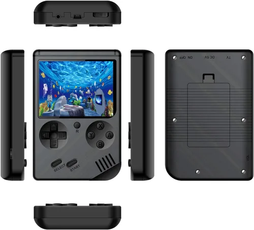 Miniatura 5 de Consola de juegos de mano para niños y adultos retro, 168 juegos clásicos de 8 bits, juegos de video de pantalla de 3 pulgadas con cable AV en TV.