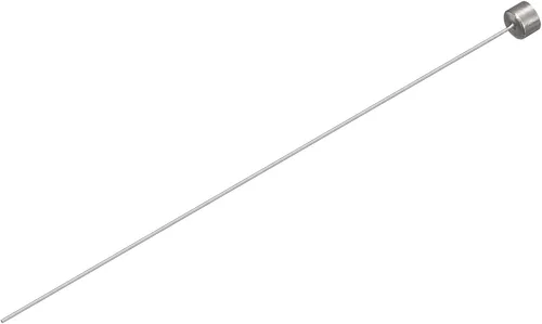 uxcell Pasadores de eyector rectos, 0.020 in (1/64 ") de diámetro. Punzón de punta redonda de acero 65Mn 100 mm (4 ") de largo para mantenimiento
