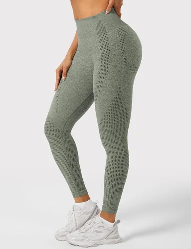 Miniatura 67 de HIGORUN - Leggings sin costuras para mujer, moldeadores, con diseño gráfico de sonrisas, de cintura alta, para el gimnasio, yoga o hacer ejercicio