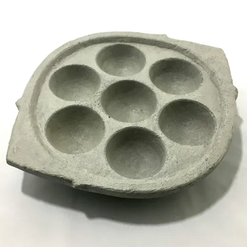 Miniatura 2 de Ancient Cookware, Esteatita india Paniyaram Maker - 7 pozo