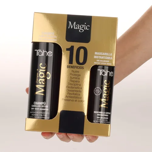 Miniatura 3 de Tahe Magic Pack - Champú para cabello seco 10.1 fl oz y mascarilla instantánea 4.2 fl oz - Para el cuidado del cabello seco