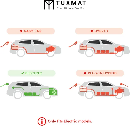 Miniatura 3 de TuxMat - Para los modelos Volvo XC40 Recharge 2021-2024 - Alfombrillas personalizadas para automóvil - Cobertura máxima, todo tipo de clima