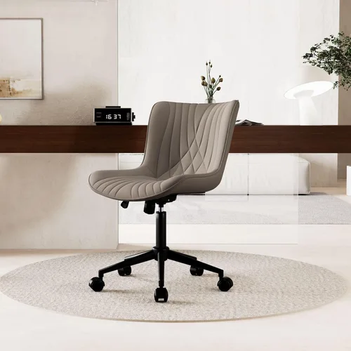 Miniatura 6 de YOUNIKE Silla de Oficina, Silla de Escritorio con Ruedas, Sillas de Tarea de Computadora para Oficina en Casa, Silla de Tocador Moderna Acolchada