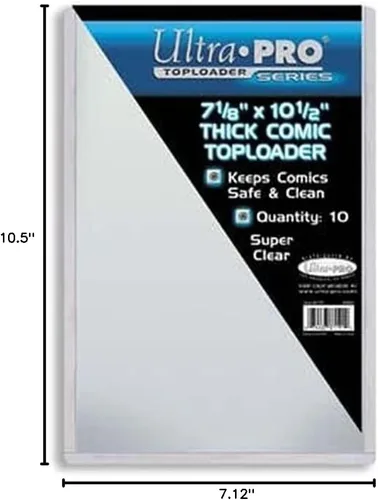 Miniatura 2 de Ultra Pro 7-1/8" X 10-1/2" Grueso Comic Toploader 10ct