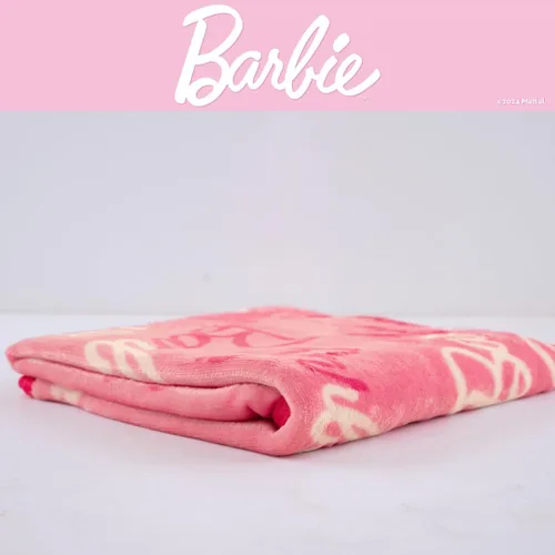 Miniatura 6 de Barbie Ropa de cama para niños, cobija súper suave de toque sedoso, 40 x 50 pulgadas, (Producto con licencia oficial) de Franco