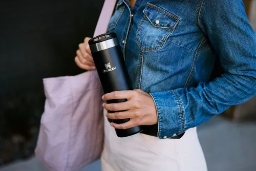 Miniatura 5 de STANLEY Transit FlipTop - Taza de viaje para café a prueba de fugas, acero inoxidable aislado al vacío, se mantiene caliente o fría durante horas