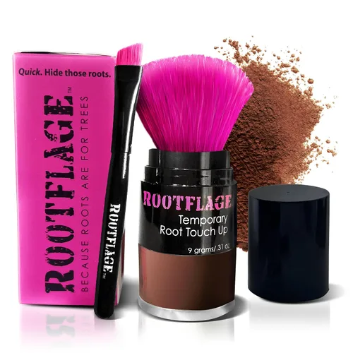 Miniatura 12 de Rootflage Polvo de retoque de raíz, polvo de cabello rubio ahumado para cobertura temporal instantánea, relleno de línea de cabello, corrector