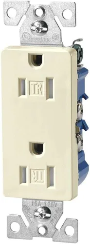 Miniatura 3 de EATON Cableado TR1107A Receptáculo resistente a manipulaciones con caja y proporciona una mejor protección, acabado almendra
