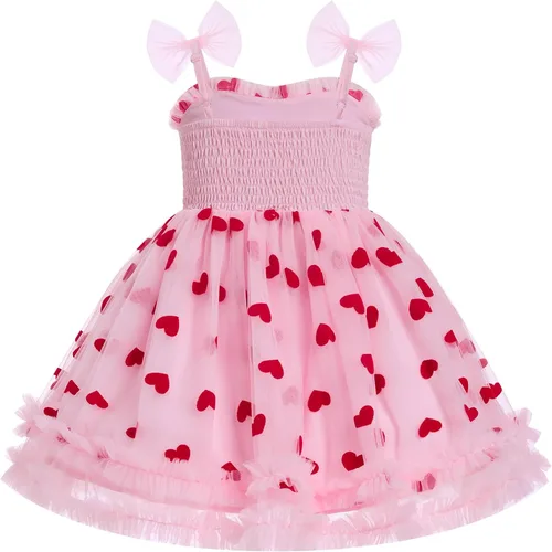 Miniatura 192 de IMEKIS Vestido de princesa de cumpleaños para niña pequeña, confeti brillante, bohemio, arco iris, pastel, sesión de fotos, traje para 1-6T