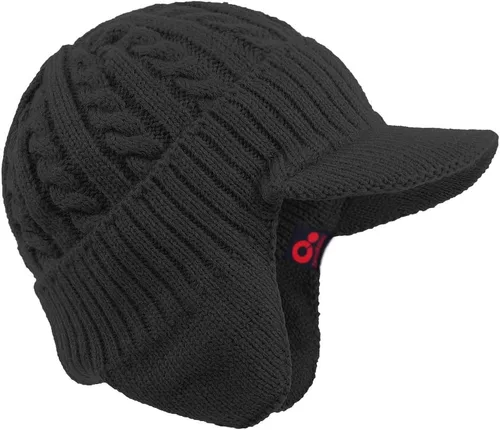 Miniatura 78 de Janey&Rubbins Gorro de punto diario con orejeras con forro polar y calavera