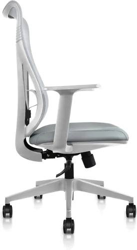 Miniatura 5 de 2xhome Silla de oficina ergonómica Silla de escritorio de malla de respaldo alto Soporte lumbar ajustable de inclinación reclinable Asiento