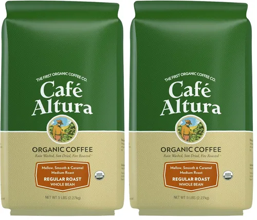 Miniatura 8 de Café Altura - Café orgánico en grano entero, expreso, bolsa de 5 libras