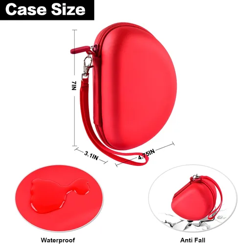 Miniatura 5 de COMECASE Funda rígida para auriculares compatible con Beats Solo 2 3 4, Solo Pro, Studio Pro y Studio3, funda de transporte de viaje resistente al