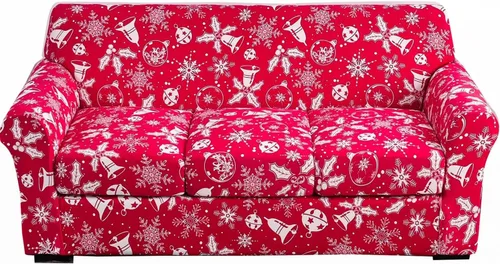 Miniatura 43 de Fundas elásticas para sofá de 1/2/3 cojines, funda estampada con fundas de cojín de asiento separadas, fundas de sofá lavables, protector de muebles