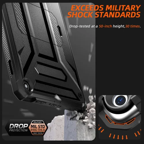 Miniatura 7 de DJ&RPPQ - Funda para tablet Amazon Fire Max 11 (13ª generación, versión 2023), carcasa trasera resistente con soporte de visualización manos libres