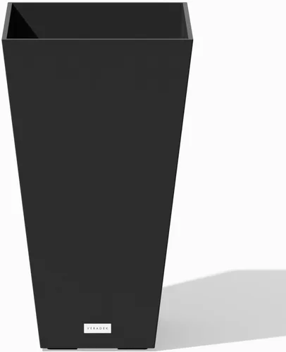 Miniatura 11 de Veradek V-Resin - Macetero cónico para interiores y exteriores, paquete de 2 (26 pulgadas, gris)
