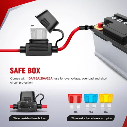Miniatura 8 de Barra de luz LED Nilight. arnés de cableado, kit de 12 V, interruptor basculante, láser de 5 pines, interruptor de encendido y apagado impermeable