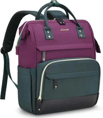 Miniatura 34 de LOVEVOOK Mochila para Laptop para Mujeres, Mochilas de Trabajo y Negocios de 17 Pulgadas Bolso con Gran Capacidad, Bolsa de Enfermera Impermeable