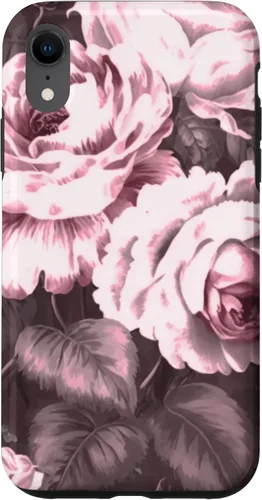 Miniatura 24 de iPhone 16 Vintage Classic Rose Flower Pattern in Pink Case