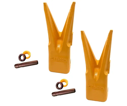 Miniatura 6 de Cubo de excavadora Twin Sharp Rock Diente con pasador, 1U3352WTL, se adapta a adaptadores Caterpillar J350 Series (1)