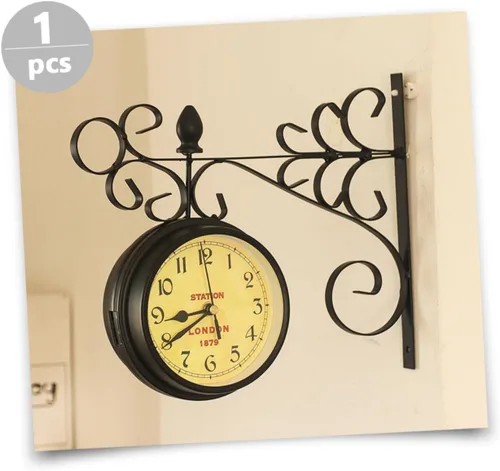 Miniatura 6 de Cabilock Reloj de pared decorativo grande de péndulo rústico para sala de estar, decoración del hogar, oficina, dormitorio