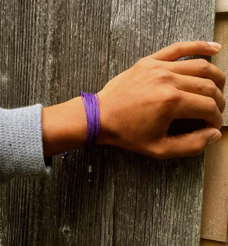 Miniatura 134 de Rumi Sumaq Pulsera de concientización para hombres, mujeres y niños – Pulsera de apoyo tejida ajustable anudada a mano – Pulsera de conciencia sutil