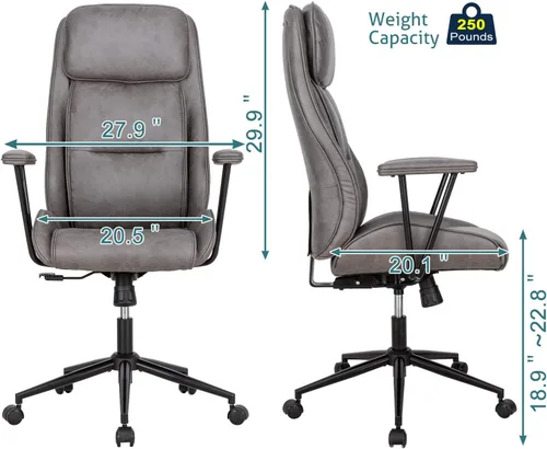 Miniatura 2 de Silla de escritorio de oficina con respaldo alto, silla de oficina ergonómica reclinable, moderna silla giratoria para computadora, sillas de sala