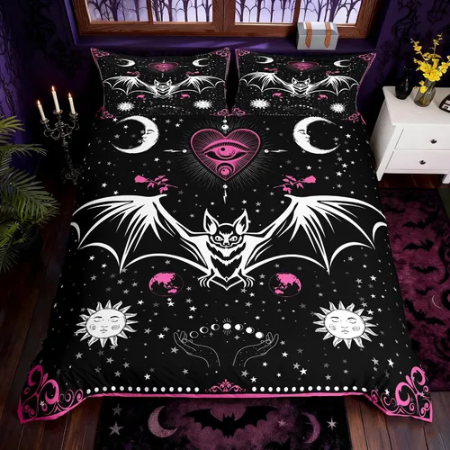 Miniatura 25 de Happy Camping - Juego de funda de edredón tamaño Queen, con temática de caravana de dibujos animados, estilo rústico, estilo granja, juego de ropa