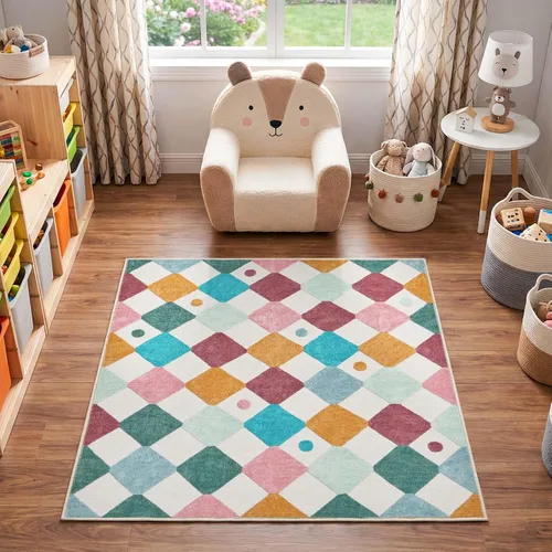 Miniatura 12 de jinchan Alfombra a rayas de 2 x 3 para entrada, alfombra de cocina, tapete pequeño, antideslizante, ligero, de bajo perfil, decoración para entrada