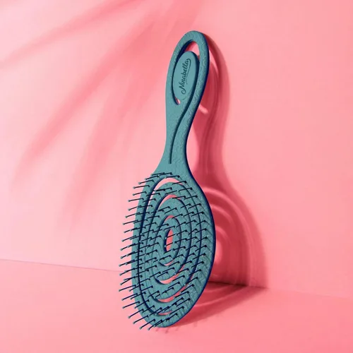 Miniatura 5 de Ninabella Cepillo desenredante para cabello para mujeres y hombres, no tira, cepillos alisadores para cabello liso y rizado, cepillo de pelo espiral