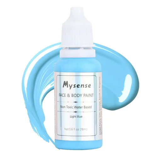 Miniatura 22 de Mysense Pintura facial corporal púrpura pastel, pintura facial lavable a base de agua, pintura corporal crema no tóxica para adultos y niños