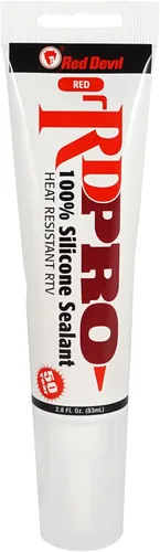 Miniatura 6 de Red Devil 08090I RD PRO Sellador de silicona RTV 100% resistente al calor, 10.1 onzas., rojo, paquete de 12, fabricado en Estados Unidos