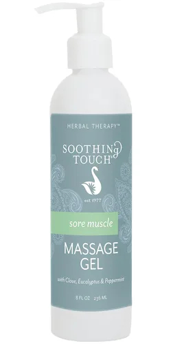 Soothing Touch Gel de masaje muscular dolorido, clavo/eucalipto/menta, 8 onzas