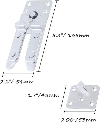 Miniatura 2 de HOWDIA Conectores de sofá seccionales – Abrazaderas de cocodrilo resistentes para muebles modulares 5.315 in de longitud Paquete de 2