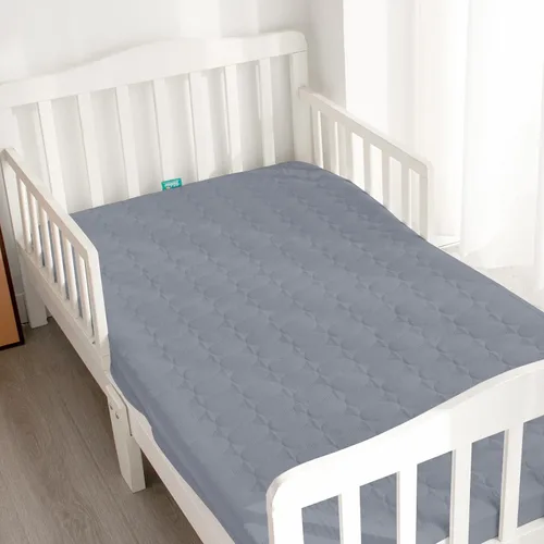 Miniatura 5 de Protector de colchón impermeable para cuna, funda de colchón para cuna para bebé, lavable a máquina y apto para secadora, protector de colchón