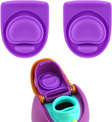 Miniatura 9 de 2 piezas de tapa superior para botella de agua compatible con Owala FreeSip 24 oz 32 oz, piezas de sellado de repuesto, tapón de silicona, Rosa