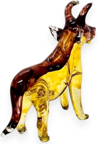 Miniatura 7 de Figura de vaca miniatura soplada a mano de vidrio soplado a mano de 2.5 pulgadas de alto, figura de granja de animales, decoración coleccionable