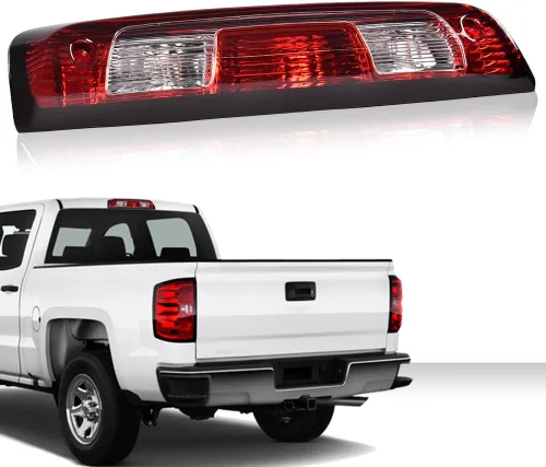 Miniatura 8 de CHEDA Tercera luz de freno trasera de montaje alto compatible con Chevy Silverado/GMC Sierra 1500 2500 3500 2015-2021 23509162 84900397